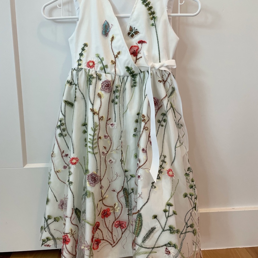 One-of-a-kind flower girl dress
